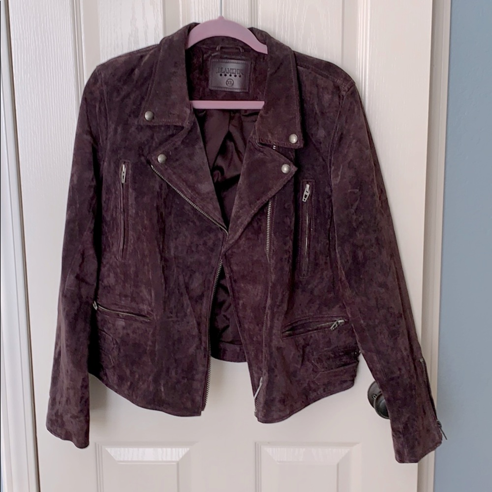 Blank NYC Suede Jacket Purple